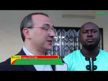 construction de stades au Burkina Faso : Moment de signature du m&eacute;morandum d'entente